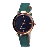 Rhinestone Leather  Watch