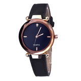 Rhinestone Leather  Watch