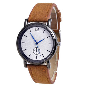 Leather Analog Wrist Watch