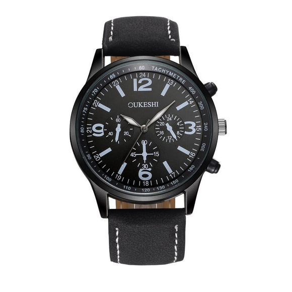 Men Sports Leather Watches