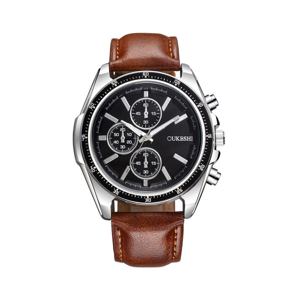 Wristwatches Luxury Leather Strap Watch