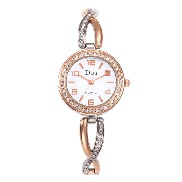 Crystal Rhinestone Stainless Steel Watch