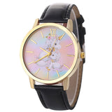 Unicorn Rainbow Leather Watch