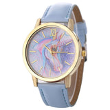 Unicorn Leather Wrist Watch