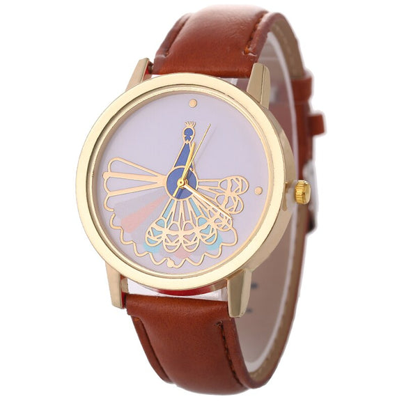 Patterned Leather Watch