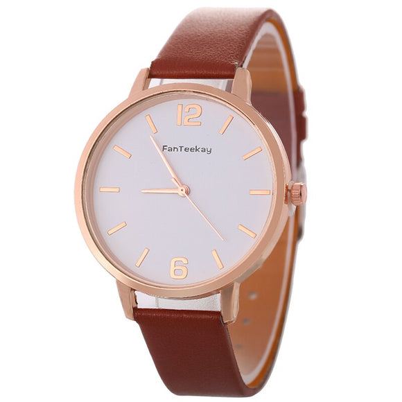 Casual Analog Leather Watch