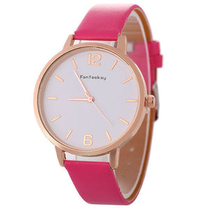 Casual Analog Leather Watch