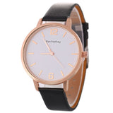 Casual Analog Leather Watch