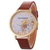 Flower Casual Leather Watches