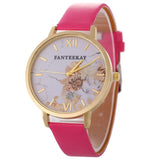 Flower Casual Leather Watches