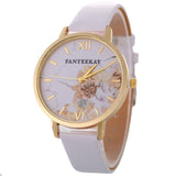 Flower Casual Leather Watches