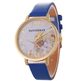Flower Casual Leather Watches
