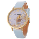 Flower Casual Leather Watches