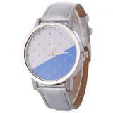 Saılıng Pattern Leather Watch
