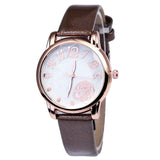 Leather Strap Women Watch