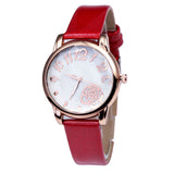 Leather Strap Women Watch