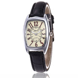 Thin Leather Strap Watch