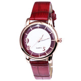 Strap Striped Leather Watch