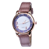 Strap Striped Leather Watch