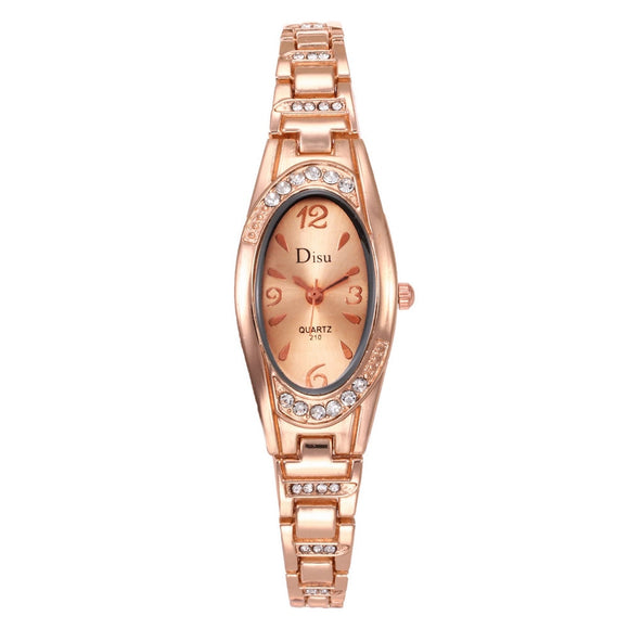 Elegant Rhinestone Steel Watch